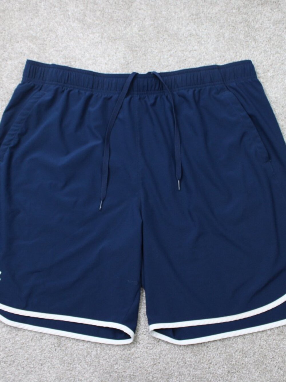 Under Armour Shorts Mens 2XL XXL UA Blue 8" HITT Woven Training Athletic Workout